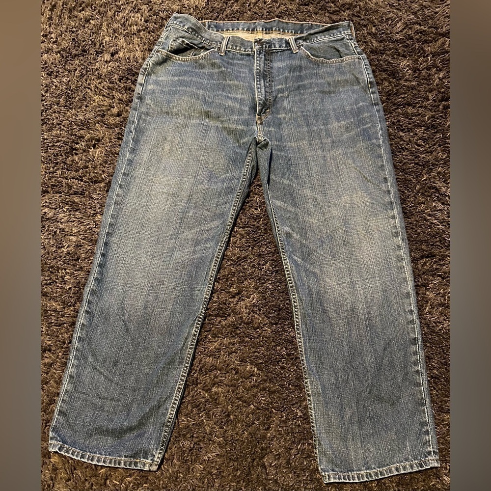 Levi Strauss 550’s Men’s Size 40x30 100% Cotton Denim Blue Jeans EUC - Picture 1 of 6